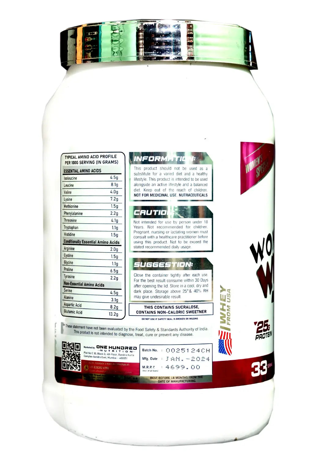 Women's Isolate Whey
