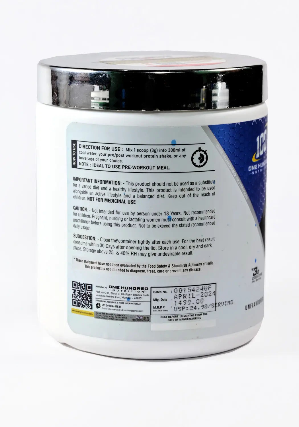 Classone CREA100 Creatine Monohydrate